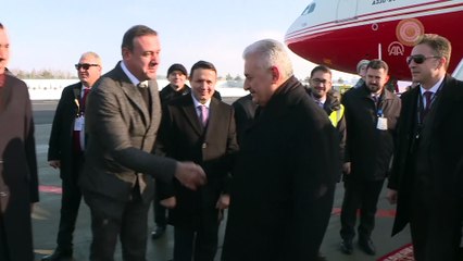 Başbakan Yıldırım Belarus'ta - Havalimanı karşılama (2) - MİNSK