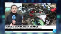 Calais : Affrontements entre CRS et migrants lors du démantèlement d'une partie de 