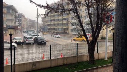 Çanakkale'de sağanak yağmur ve dolu yağışı