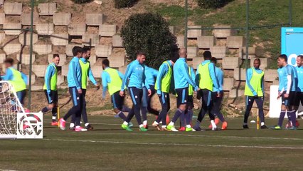 Entrainement  veille de match OM - Braga