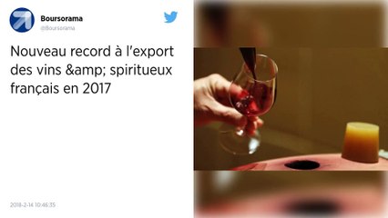 Nouveau record à l'export des vins & spiritueux français en 2017.