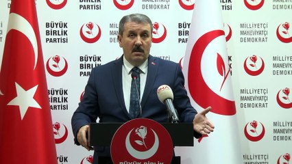 Destici: “İttifak içerisinde yer alacak her parti mutlaka kendi amblemiyle yer almalı, lakin liste tek olmalı” - ANKARA