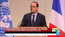 REPLAY - Discours de François Hollande en ouverture de la COP21 à Paris