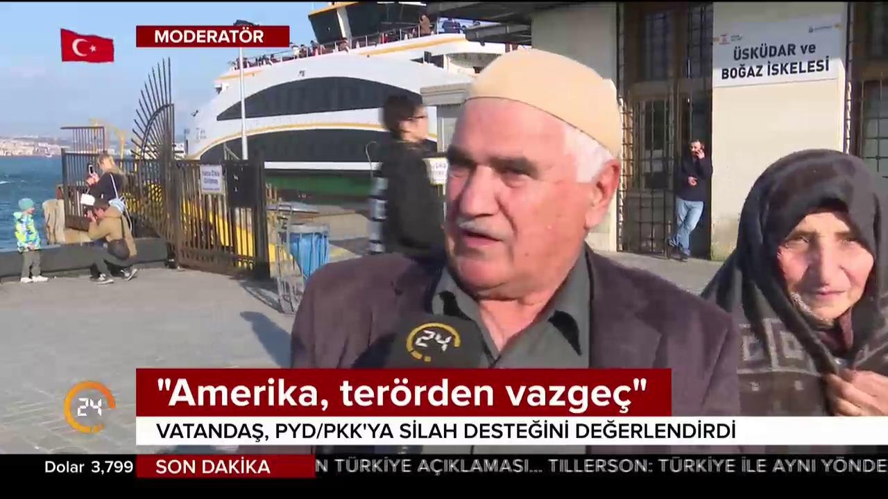 Vatandaş ABD'nin PYD/PKK'ya 550 milyon dolar yardımını yorumladı