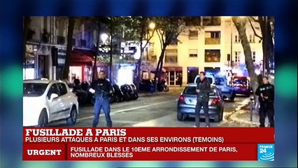 Attentats terrroristes à #Paris : 2 corps allongés. De nombreux blessés.