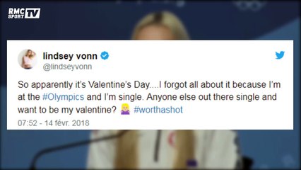 JO 2018 : Lindsey Vonn recherche son Valentin sur   Twitter (et a l'embarras du choix)
