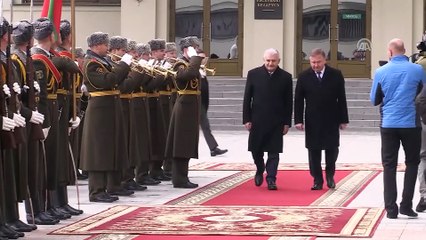Başbakan Yıldırım, Belarus Başbakanı Kobyakov tarafından karşılandı - MİNSK