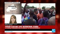 Coup d'État au Burkina Faso - Tirs de sommation dans le centre de Ouagadougou
