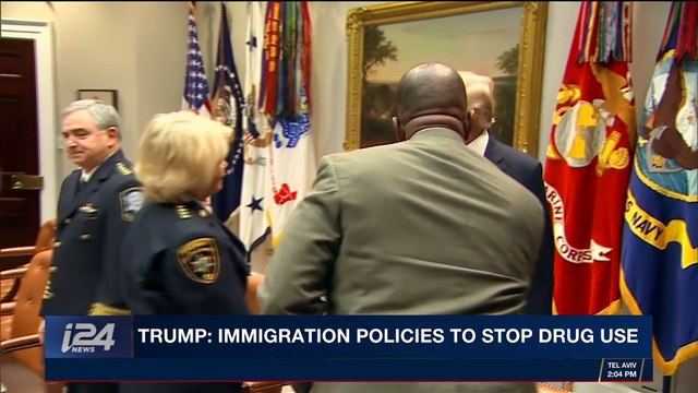 i24NEWS DESK | Trump: immigration police tostop drug use | Wednesday, February 14th 2018