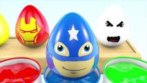 Learning Colors for Kids with Surprise Eggs Heroes Face 3D - Learn Colours For Children With Eggs