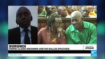 Le défenseur des droits de l'homme burundais Pierre-Claver Mbonimpa blessé par balles