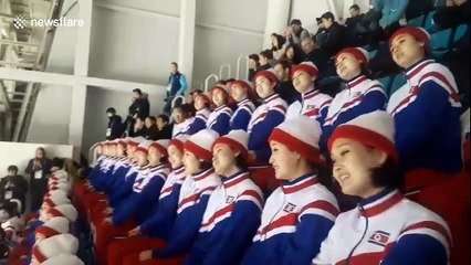 North Korean cheerleaders steal the spotlight at Winter Olympics
