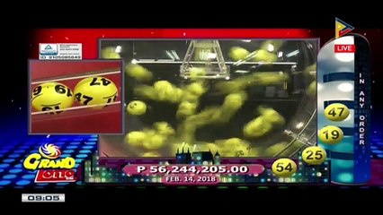 PCSO 9 PM Lotto Draw, February 14, 2018