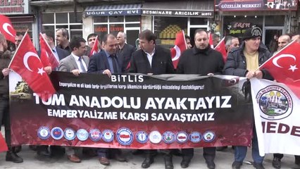 Bitlis'teki Stk'lardan Zeytin Dalı Harekatı'na Destek