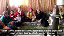 Fuyant les combats, des Syriens s'entassent dans des maisons