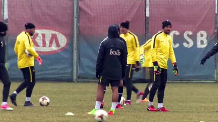 LA STEAUA BUCAREST SI ALLENA E ASPETTA LA LAZIO - 14 FEBBRAIO 2018