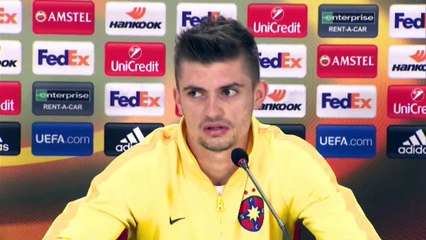 LA STEAUA BUCAREST IN CONFERENZA - VIGILIA DELLA SFIDA CON LA LAZIO