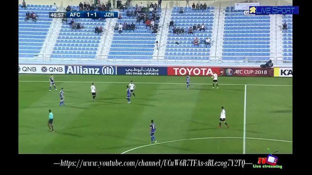 2018-02-12 كاس الاتحاد الاسيوي مباراه نادي القوه الجويه العراقي ونادي الجزيره الاماراتي الشوط الثاني