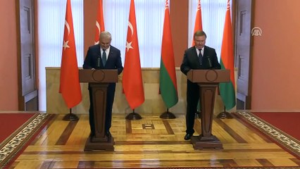 Yıldırım - Kobyakov ortak basın toplantısı - MİNSK