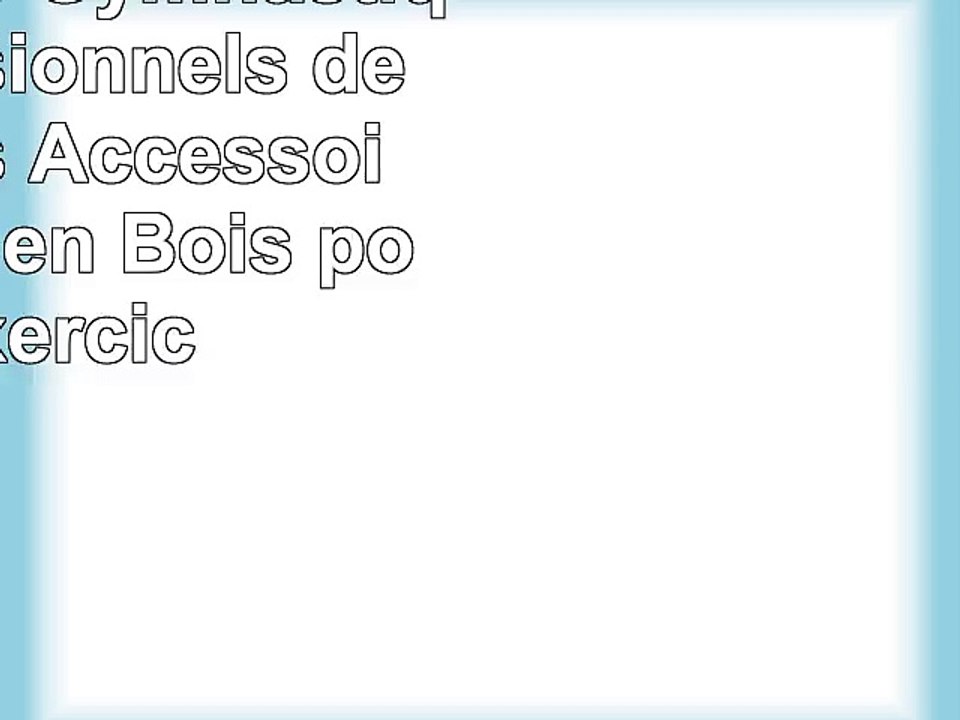Anneaux de Gymnastique Professionnels de Via Fortis  Accessoire de Gym en Bois pour