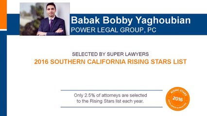 Los Angeles Bicycle Accident Lawyer Bobby Yaghoubian - Rising Star _ Super Lawyers 2016