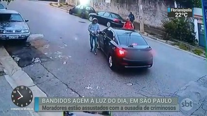 Cinco carros foram roubados por dia em bairros de SP no ano passado