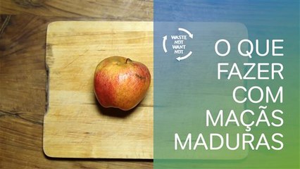 Sem desperdício: reaproveitando maçãs maduras