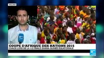 CAN-2015 : Gaz lacrymogène, hélicoptère, scènes de chaos lors de Guinée équatoriale - Ghana