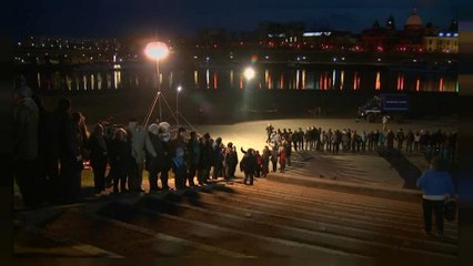 Dresde recuerda a las víctimas del bombardeo de 1945