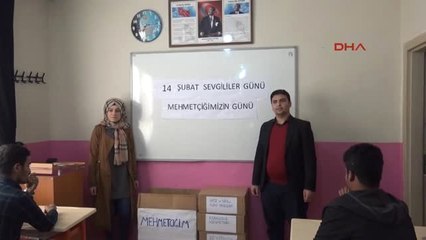 Şanlıurfa Afrin'deki Mehmetçiğe Sevgililer Günü Hediyesi