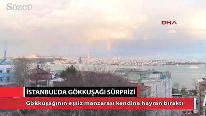 İstanbul'da gökkuşağı sürprizi