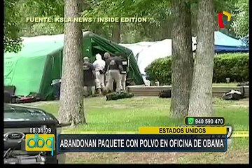 EEUU: abandonan paquete con extraño polvo en la oficina de Barack Obama