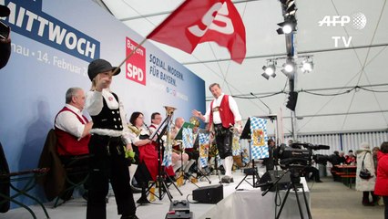 Scholz an der SPD-Basis: Mit Humor gegen #NoGroKo