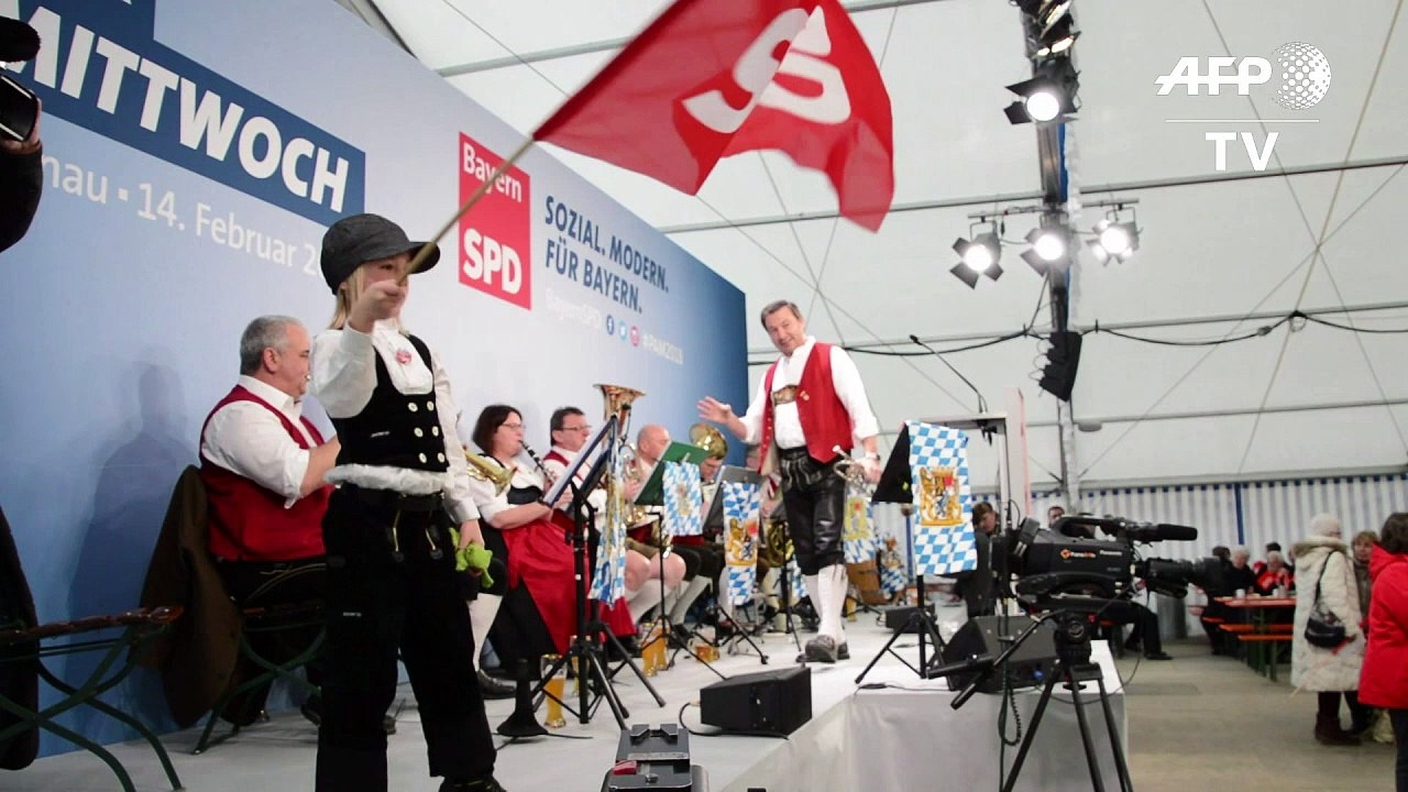 Scholz an der spd-basis: mit humor gegen #nogroko