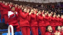 La chorégraphie millimétrée des pom-pom girls nord-coréennes dans les tribunes des JO