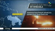 Ministro venezolano denuncia sabotaje a subestación eléctrica