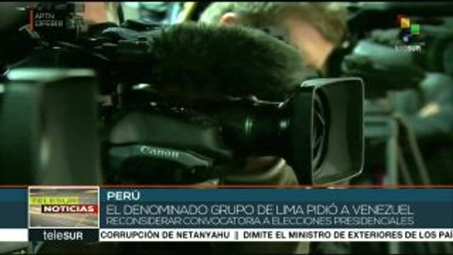 Grupo de Lima rechaza elecciones presidenciales venezolanas