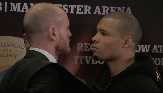 Intense! George Groves and Chris Eubank Jr go head-to-head