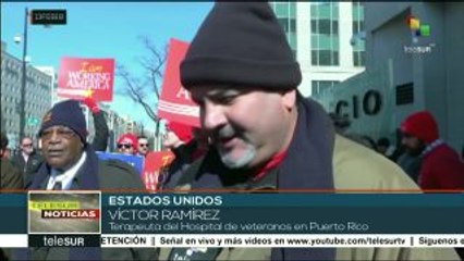 EEUU: veteranos de guerra rechazan privatización del servicio de salud
