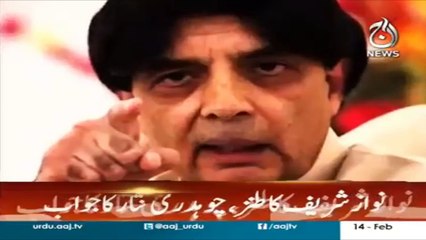 Ch Nisar replies on Nawaz's taunt