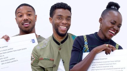 Black Panther Cast Answer the Web's Most Searched Questions