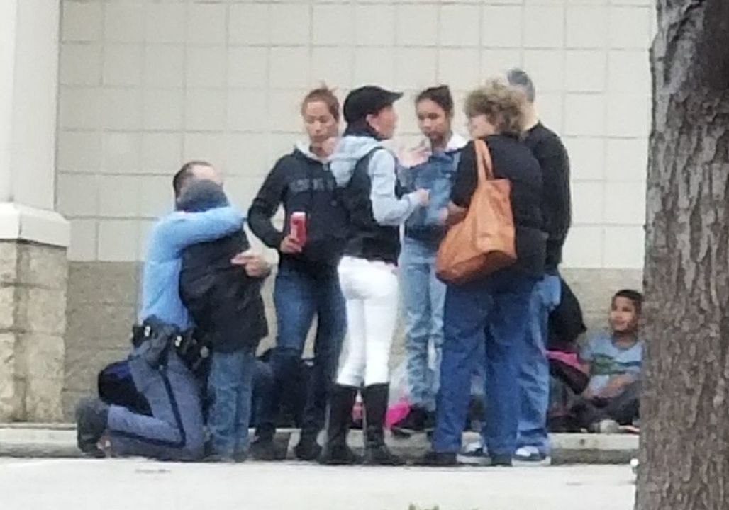 Police Officer Hugs Boy With ADHD Whose Family Was Left Homeless After Hurricane Maria