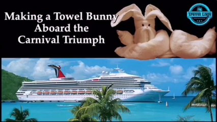 Making a Towel Bunny Aboard the Carnival Triumph