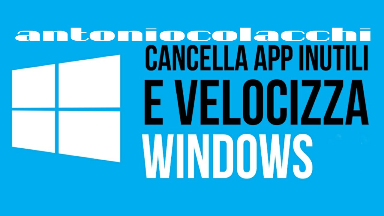 i modi per velocizzare windows prima parte