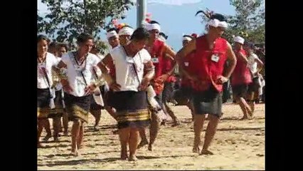 Dancing Kuki tribe.
