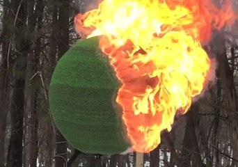 Global Warming: Man Sets 42,000-Match Sphere Ablaze