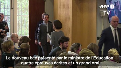 Réforme du bac: conférence de presse de Jean-Michel Blanquer