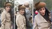 Playful Meghan pokes out her TONGUE in front of adoring crowds as she and pregnant Kate stroll side-by-side while the Royals attend church on Christmas Day.Prince Harry,Prince William