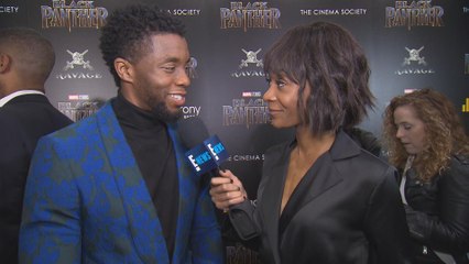 "Black Panther's" Chadwick Boseman Reveals "One of His Valentines"
