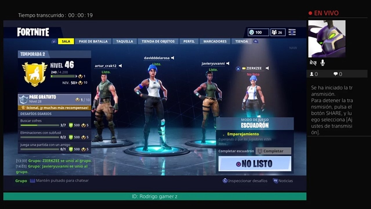 Jugando fortnite al maximo